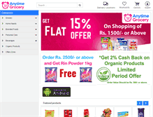Tablet Screenshot of anytimegrocery.com